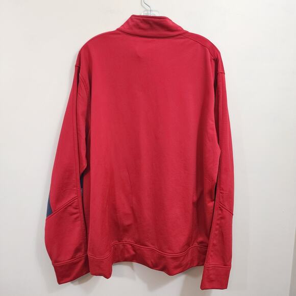 Reebok NWT red full zip front training sweat jacket men's size XL - Picture 3 of 9